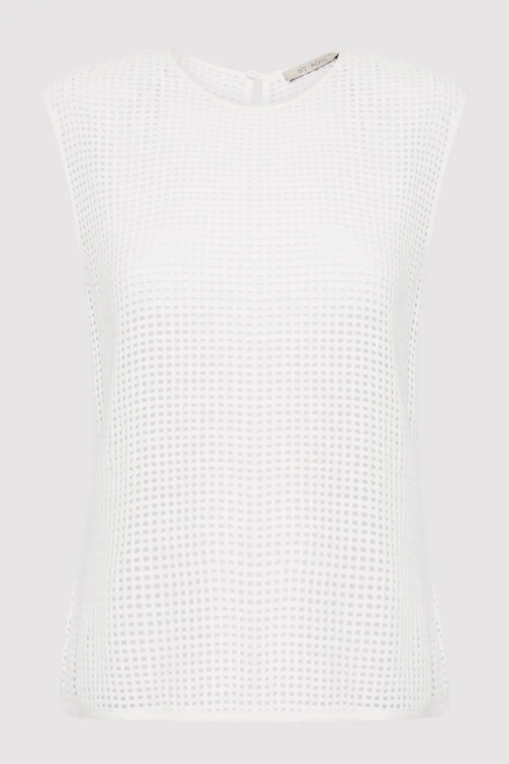 Cotton Grid Shell Top -|St. Agni Best