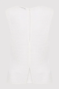 Cotton Grid Shell Top -|St. Agni Best