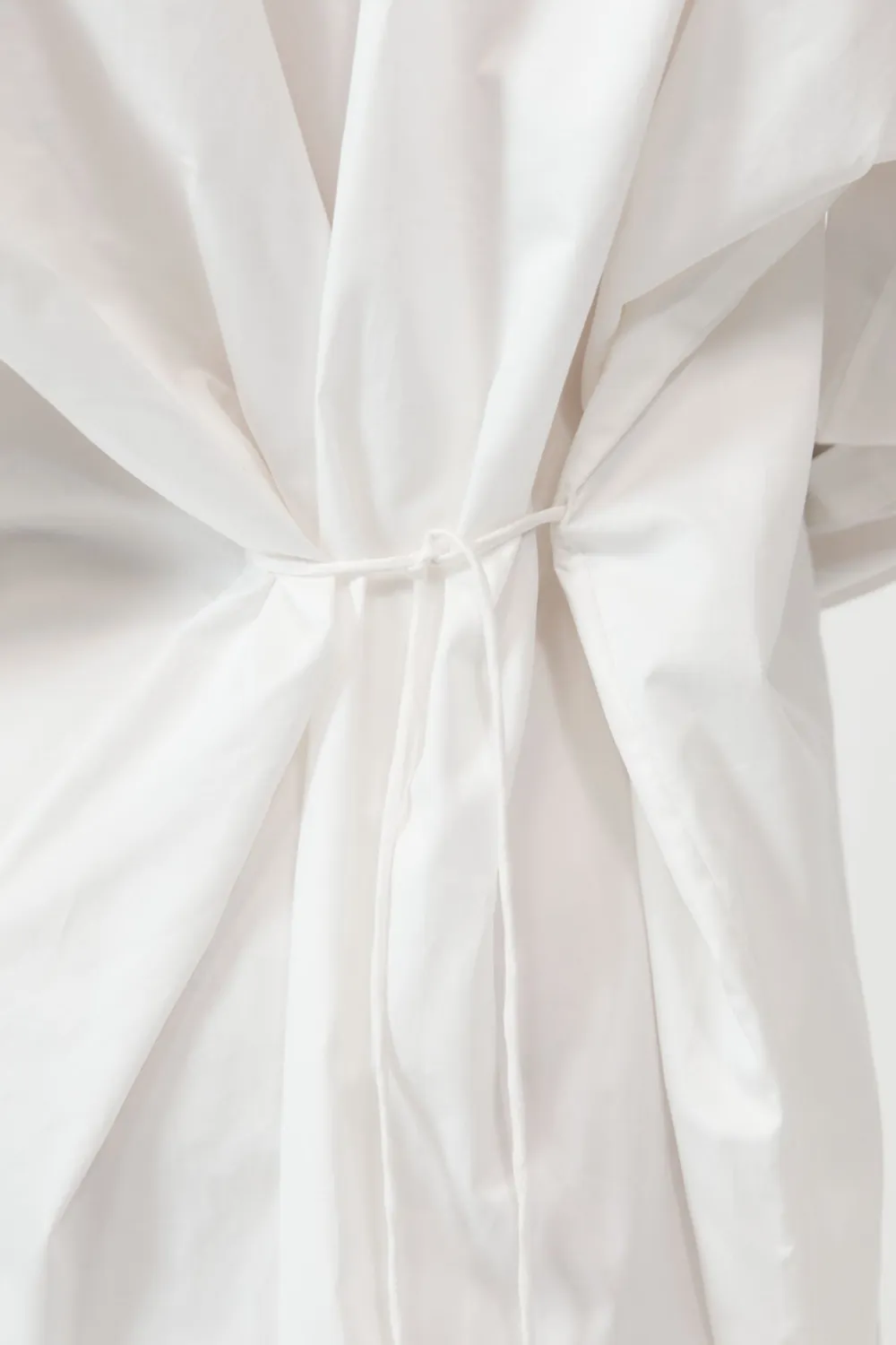 Cotton Oversized Shirt Dress - White|St. Agni Hot