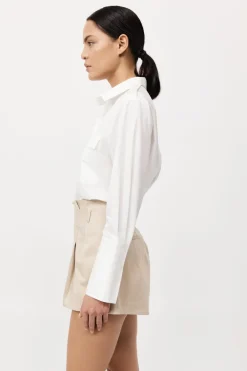 Cotton Paperbag Waist Shorts -|St. Agni Cheap