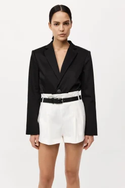 Cotton Paperbag Waist Shorts -|St. Agni Hot