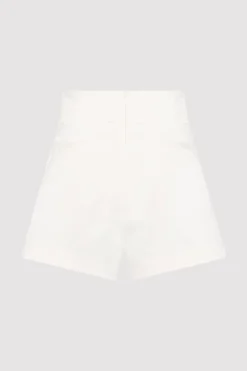 Cotton Paperbag Waist Shorts -|St. Agni Hot