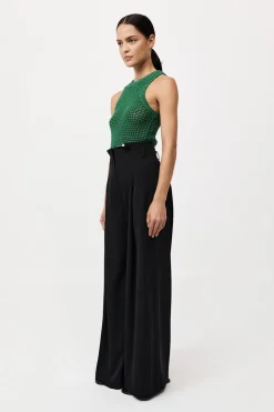Cotton Paperbag Waist Trousers -|St. Agni Clearance