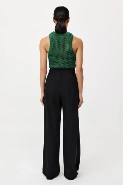 Cotton Paperbag Waist Trousers -|St. Agni Clearance