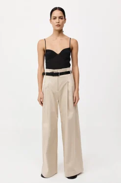 Cotton Paperbag Waist Trousers -|St. Agni Hot