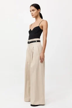 Cotton Paperbag Waist Trousers -|St. Agni Hot