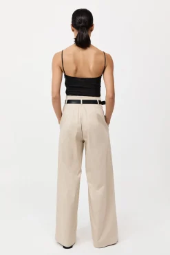 Cotton Paperbag Waist Trousers -|St. Agni Hot