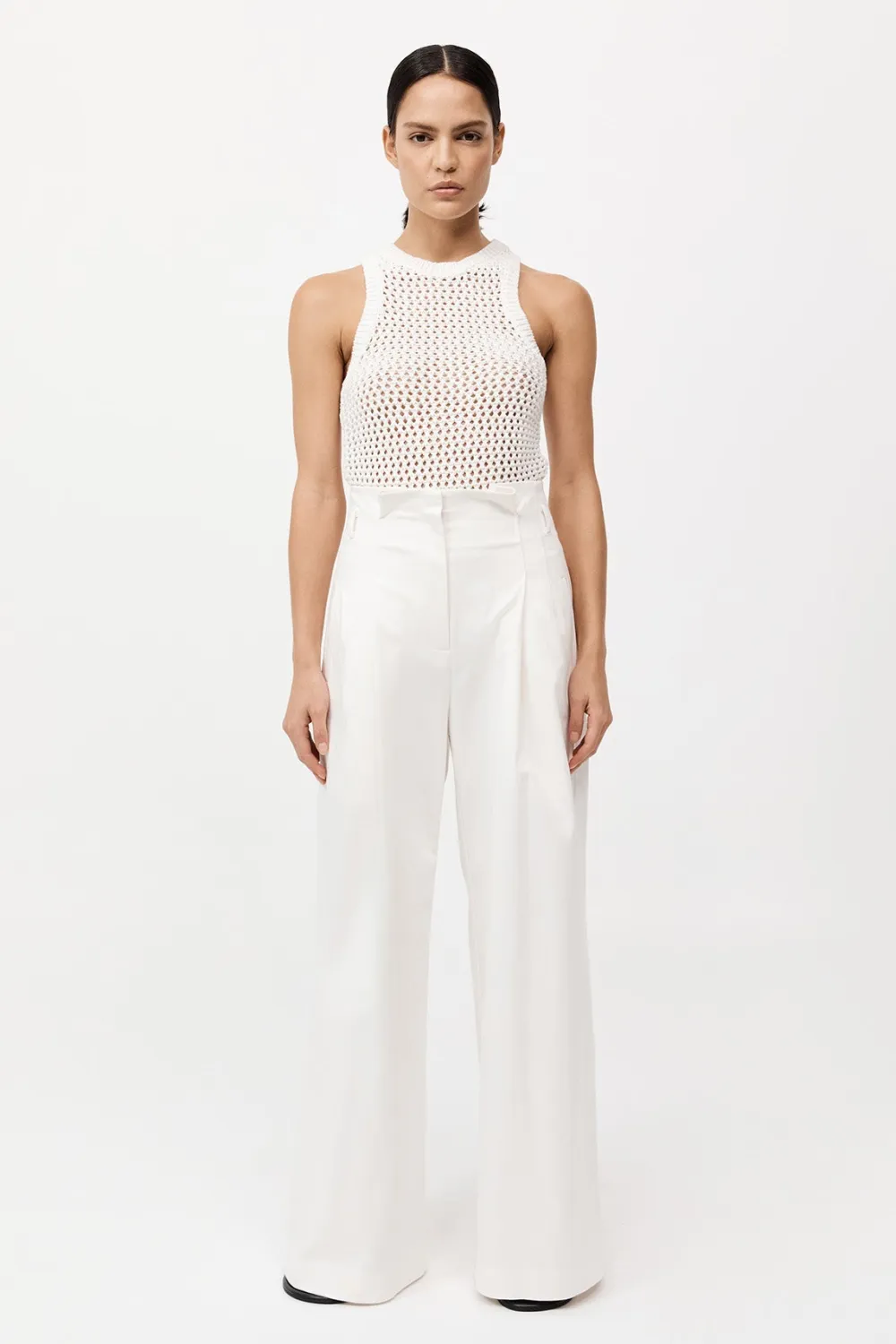 Cotton Paperbag Waist Trousers -|St. Agni Cheap