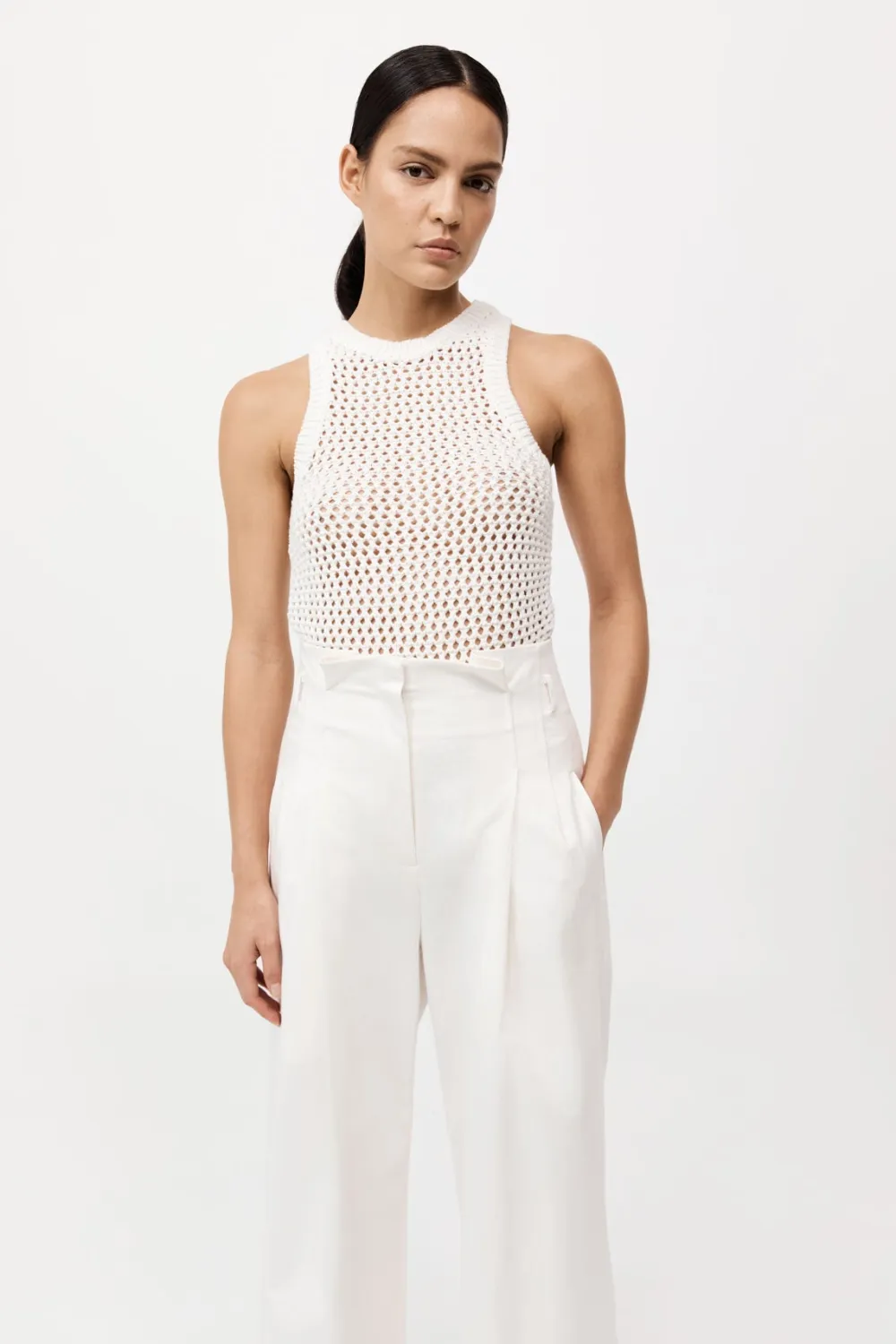 Cotton Paperbag Waist Trousers -|St. Agni Cheap