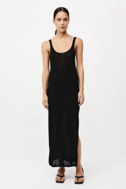 Cowl Back Cami Dress - Black|St. Agni Clearance