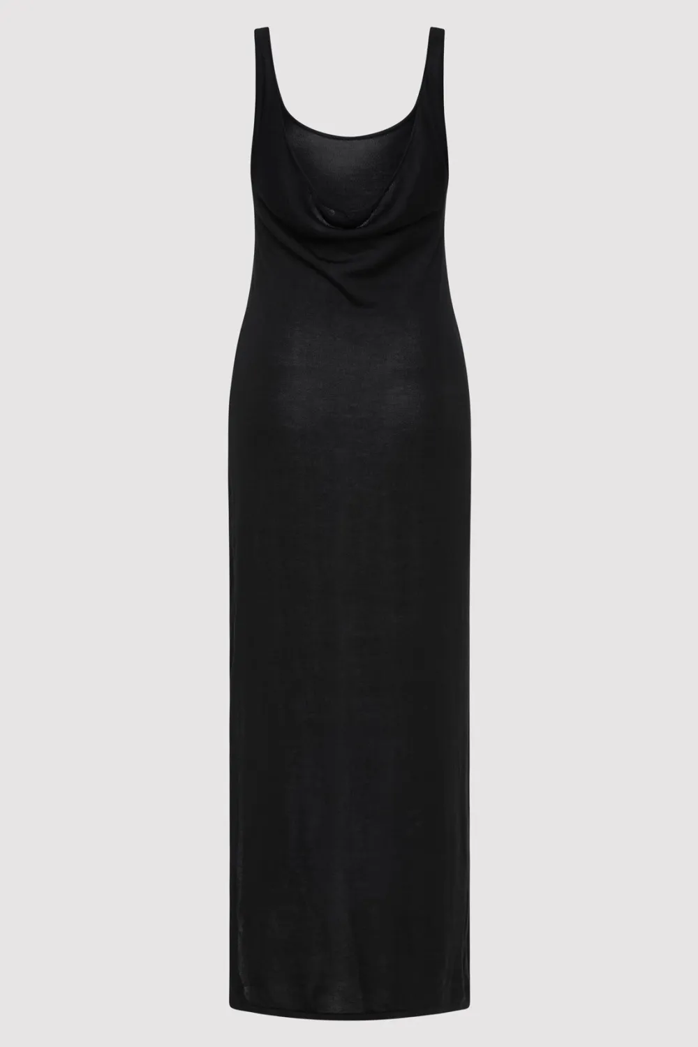 Cowl Back Cami Dress - Black|St. Agni Clearance