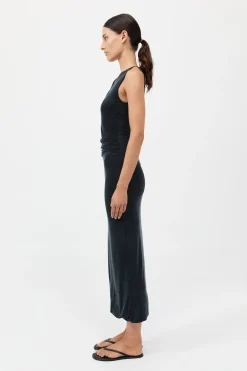 Cupro Jersey Drape Dress -|St. Agni Shop