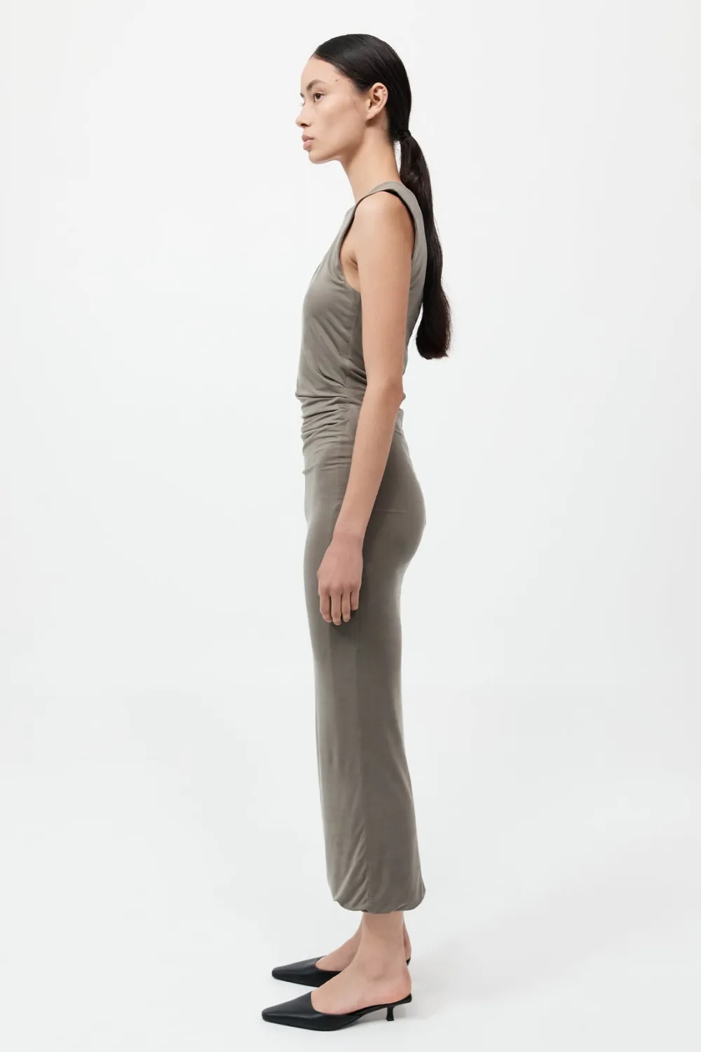 Cupro Jersey Drape Dress -|St. Agni Best