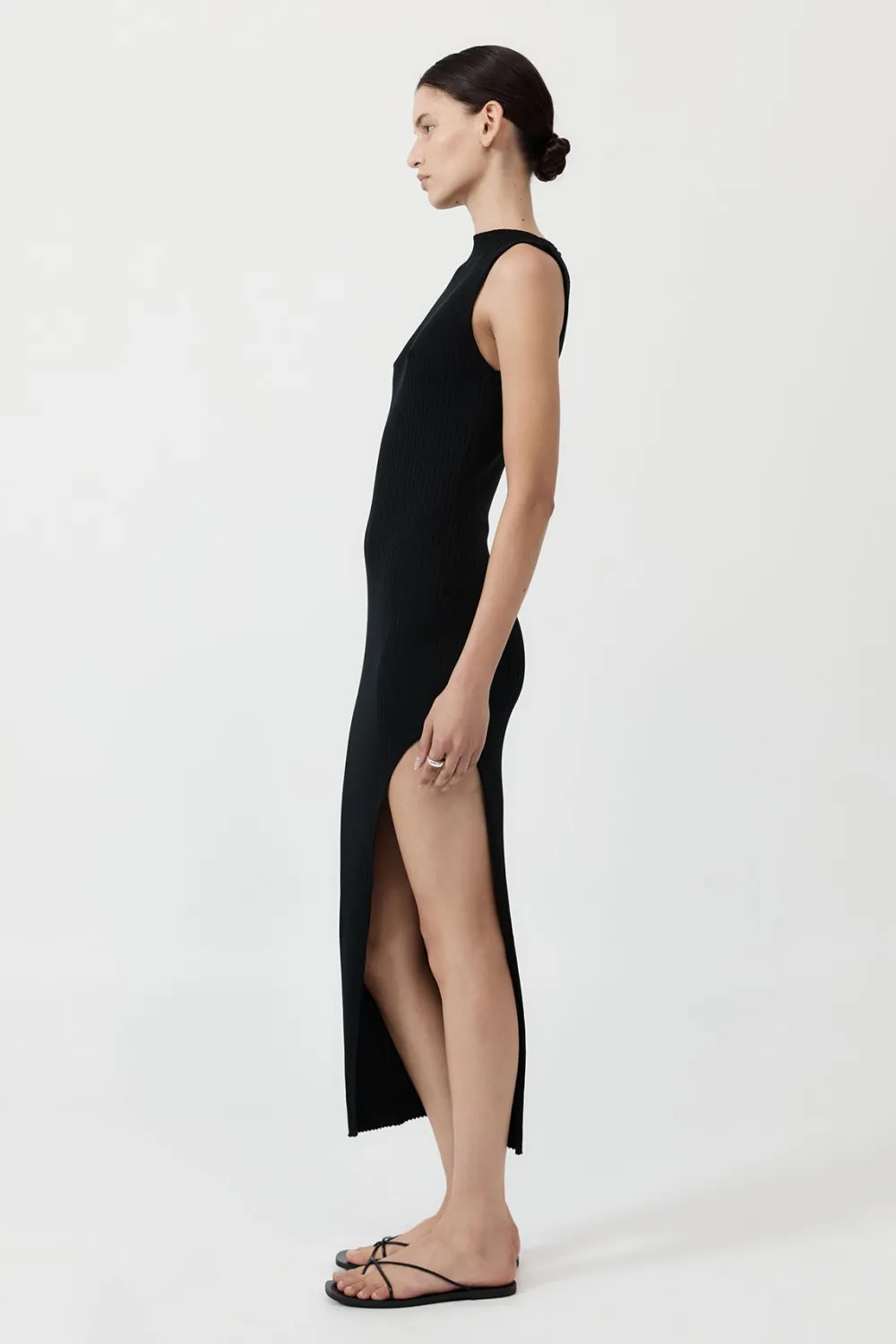 Cut Away Knit Dress -|St. Agni Store