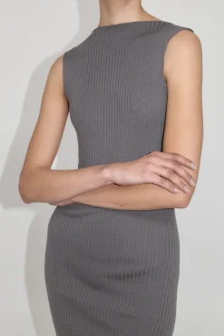 Cut Away Knit Dress -|St. Agni Fashion