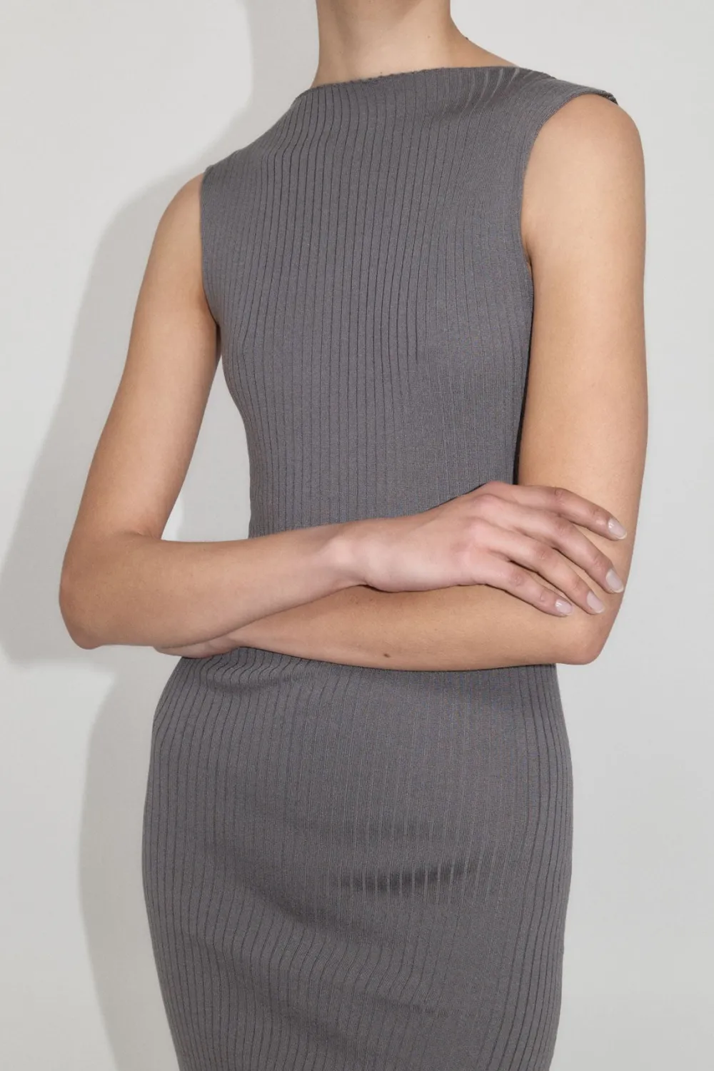 Cut Away Knit Dress -|St. Agni Fashion