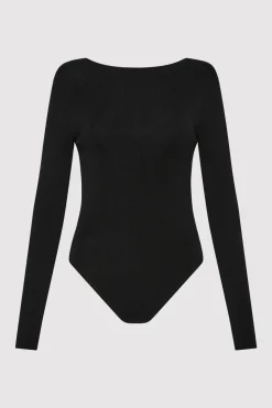 Cut Out Bodysuit - Black|St. Agni Outlet