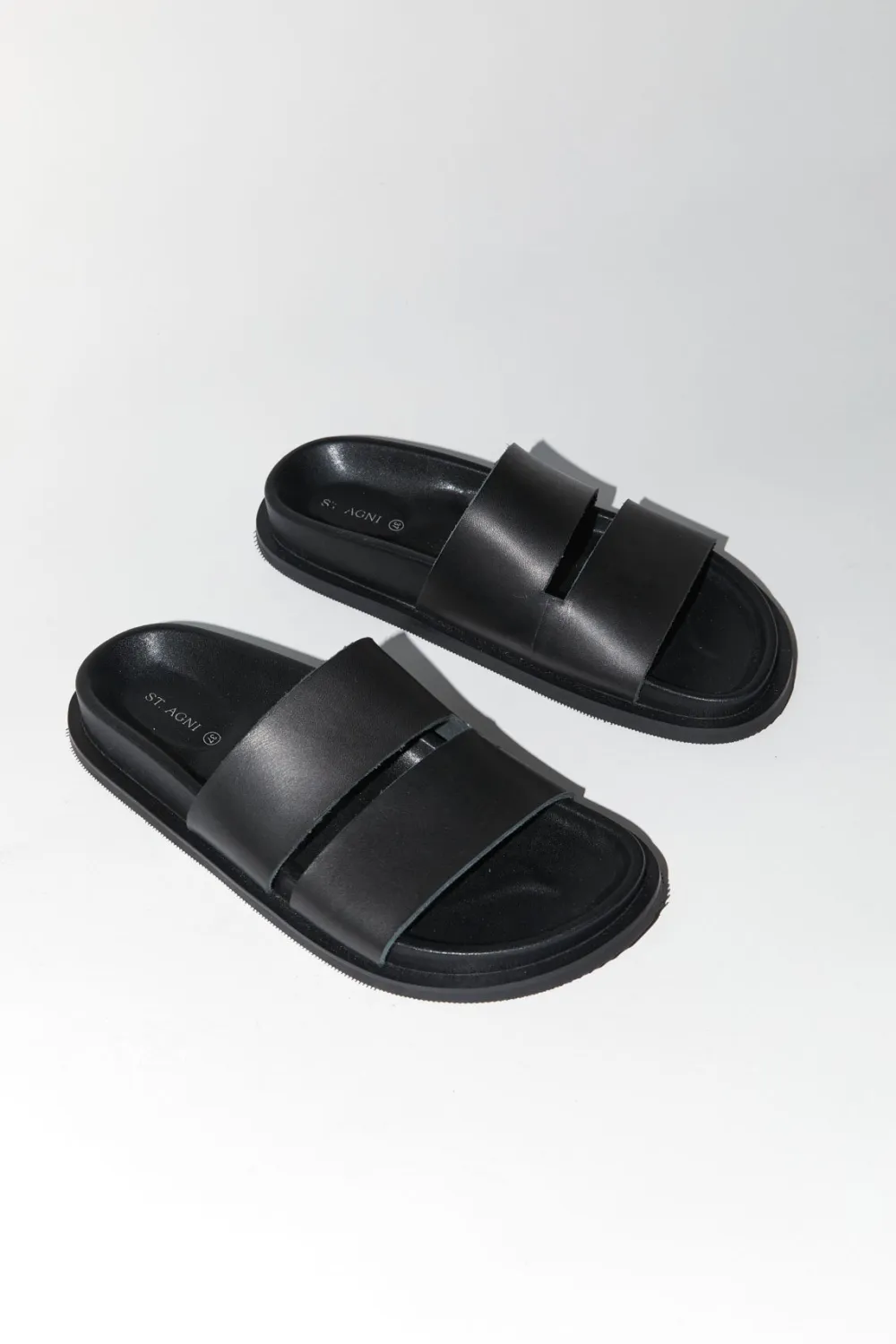 Cut Out Slide - Black|St. Agni Store