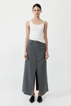Deconstructed Waist Maxi Skirt -|St. Agni Discount