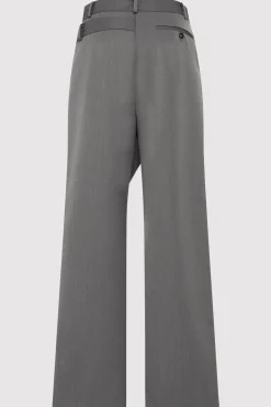 Deconstructed Waist Pants - Pewter Grey|St. Agni Flash Sale
