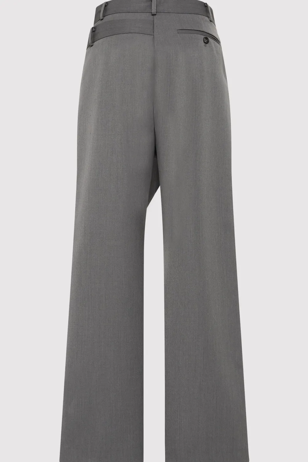 Deconstructed Waist Pants - Pewter Grey|St. Agni Flash Sale