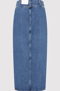 Denim Maxi Skirt -|St. Agni Flash Sale