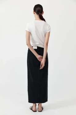 Denim Maxi Skirt -|St. Agni Fashion