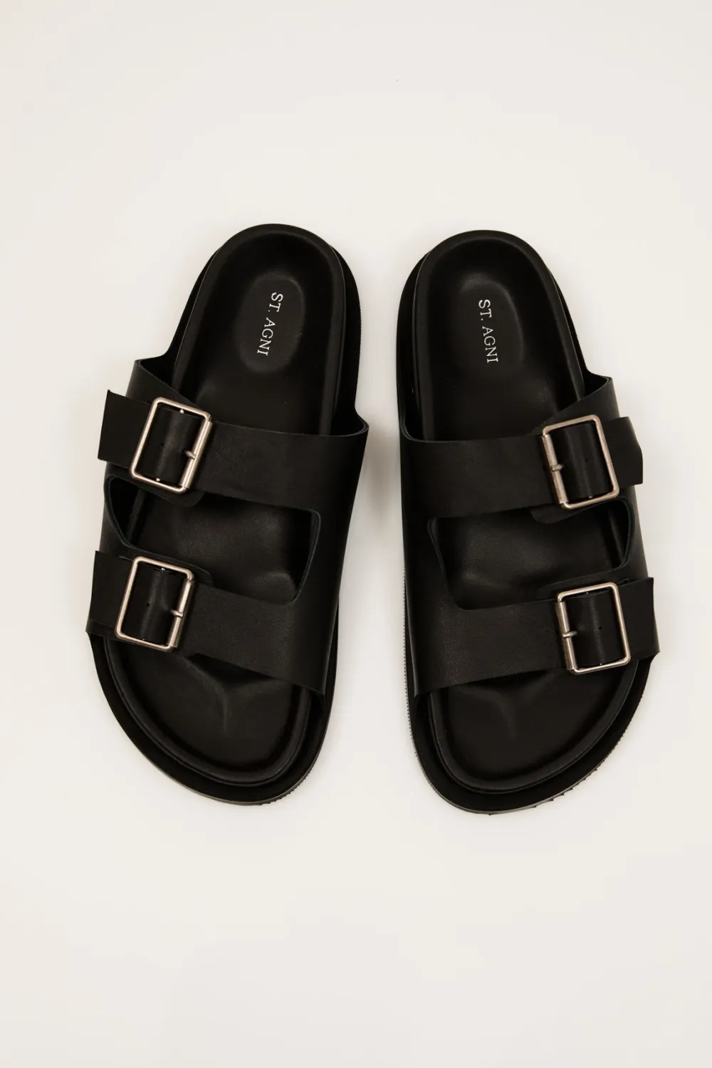Double Buckle Slides -|St. Agni Best Sale