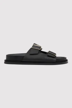 Double Buckle Slides -|St. Agni Best Sale