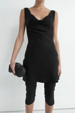 Double Drape Mini Dress -|St. Agni Best
