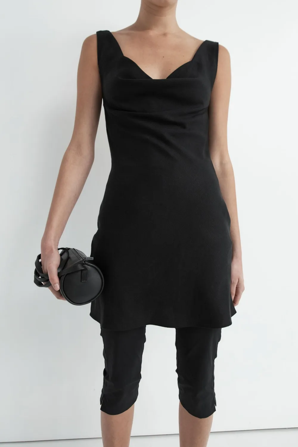 Double Drape Mini Dress -|St. Agni Best