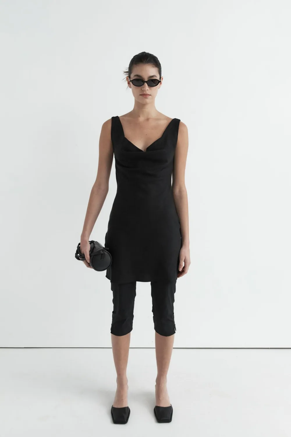 Double Drape Mini Dress -|St. Agni Best