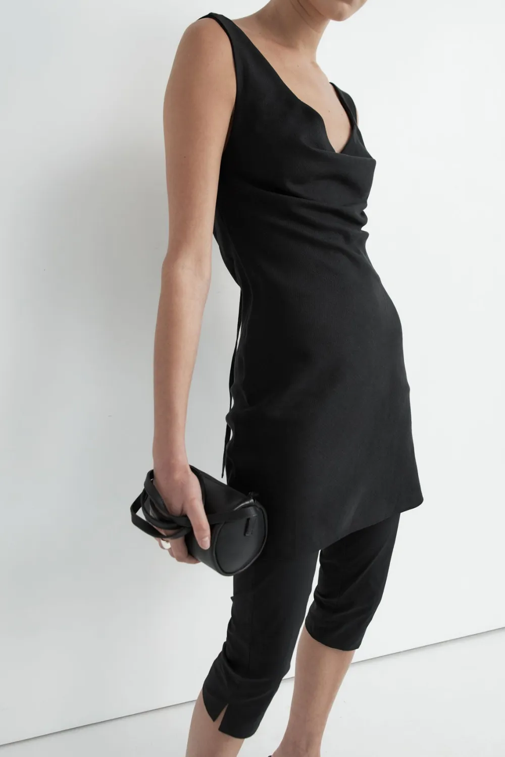 Double Drape Mini Dress -|St. Agni Best
