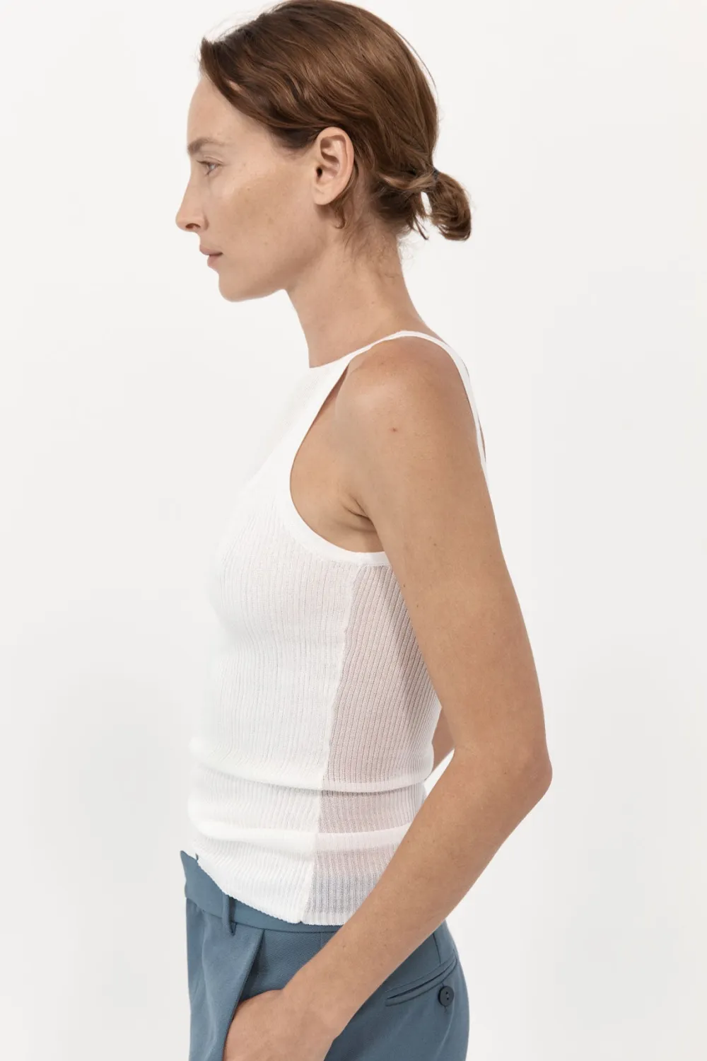 Double Layer Knit Singlet -|St. Agni Fashion