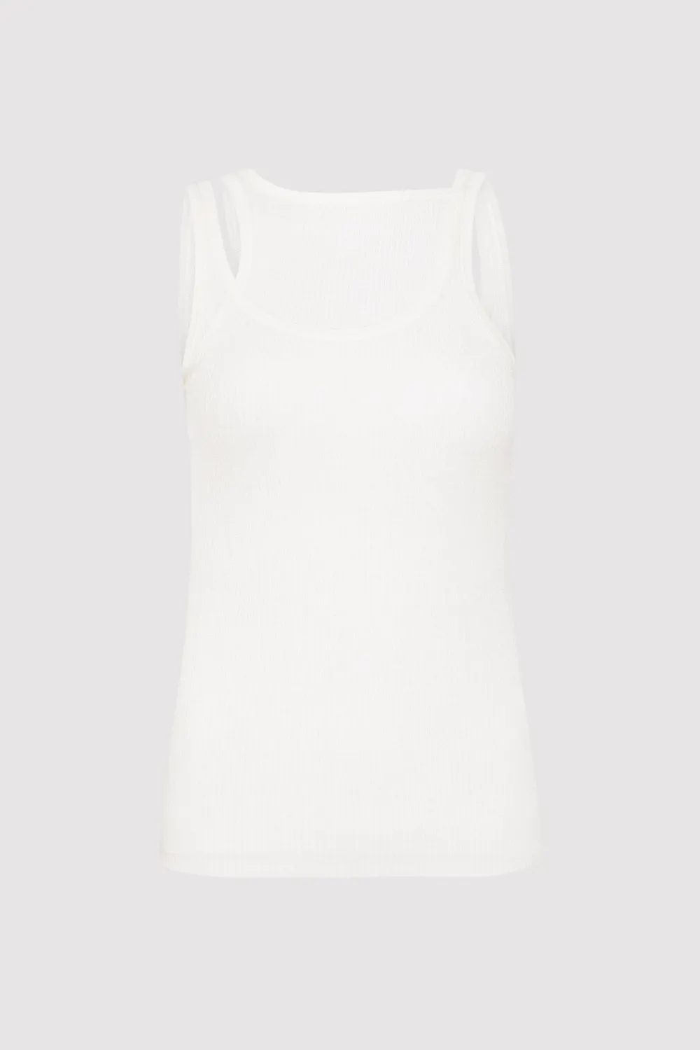 Double Layer Knit Singlet -|St. Agni Fashion