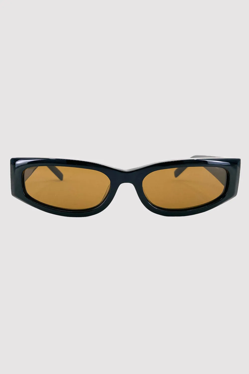 Everyday Rectangle Sunglasses - Black/Brown|St. Agni Clearance
