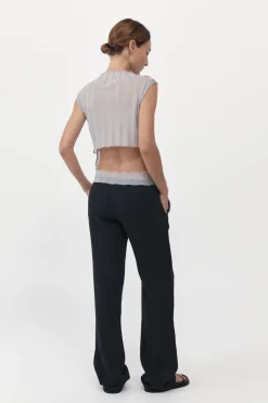 Fine Pleat Knit Top -|St. Agni Online