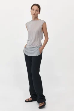 Fine Pleat Knit Top -|St. Agni Online