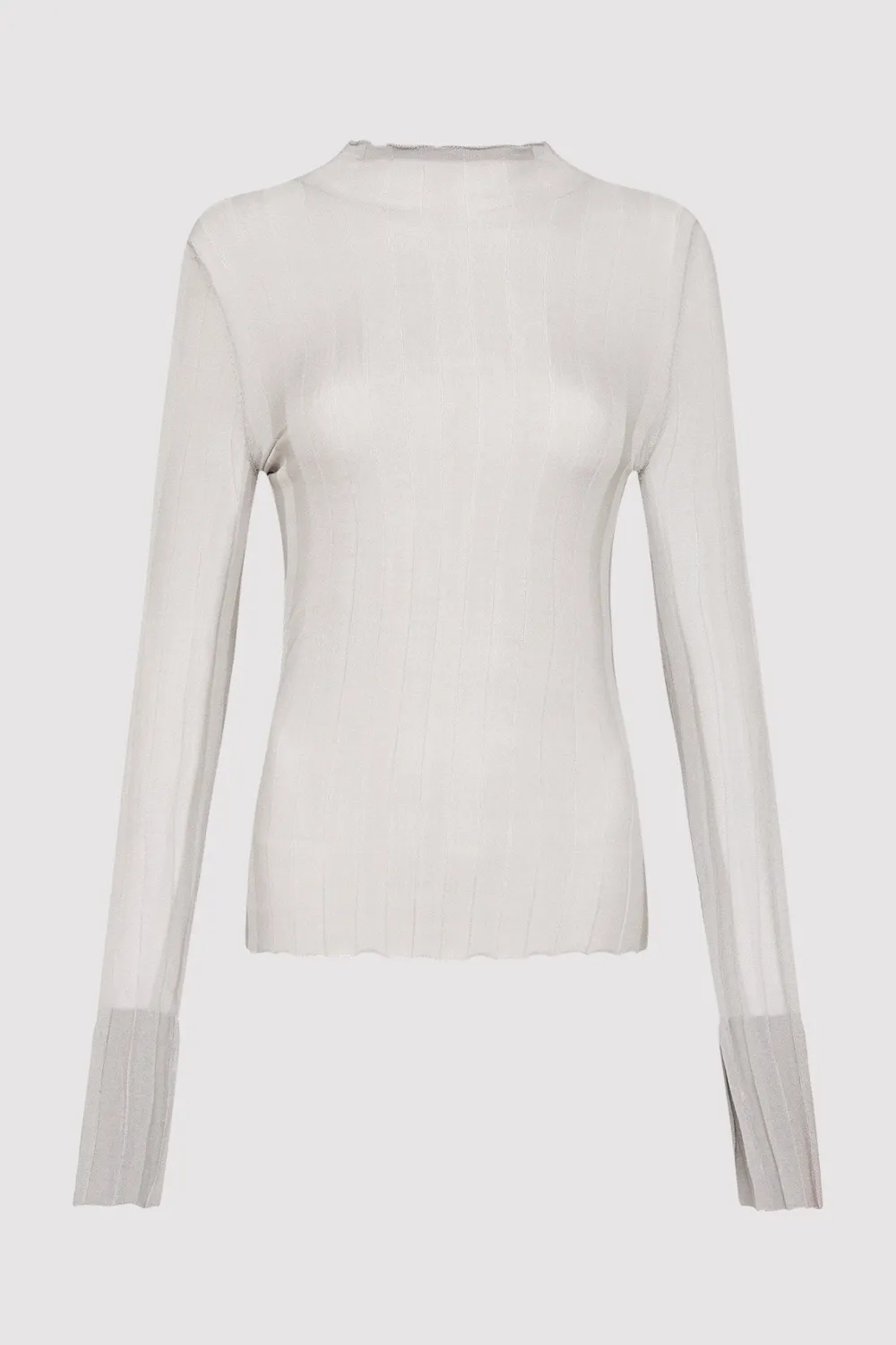 Fine Pleat Long Sleeve Top -|St. Agni New