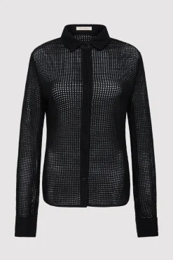 Fitted Cotton Grid Shirt -|St. Agni Clearance
