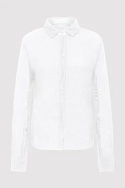 Fitted Cotton Grid Shirt -|St. Agni Store