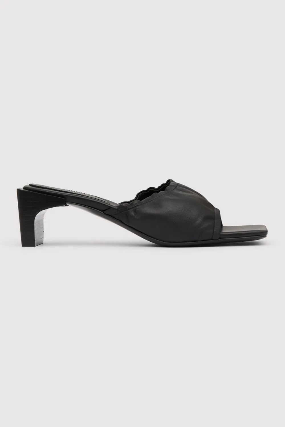 Gathered Block Heel -|St. Agni New