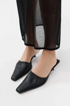 Gathered Kitten Heels -|St. Agni Cheap