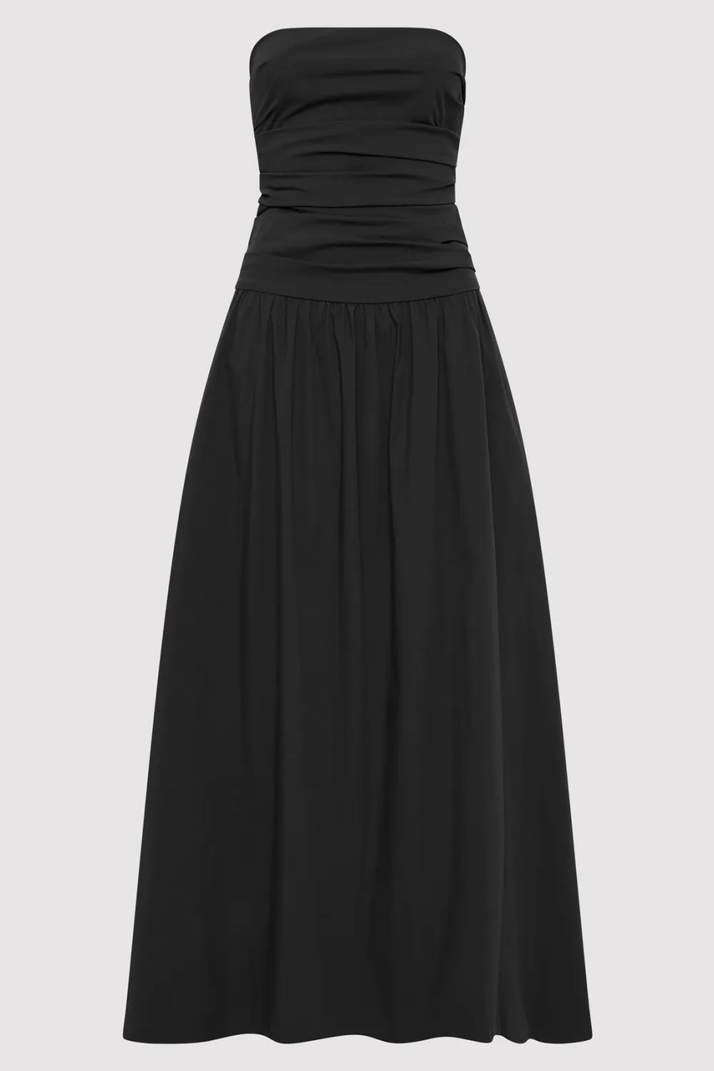 Gathered Strapless Tie Back Dress -|St. Agni Sale