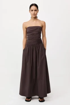 Gathered Strapless Tie Back Dress -|St. Agni Cheap