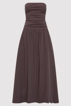 Gathered Strapless Tie Back Dress -|St. Agni Cheap