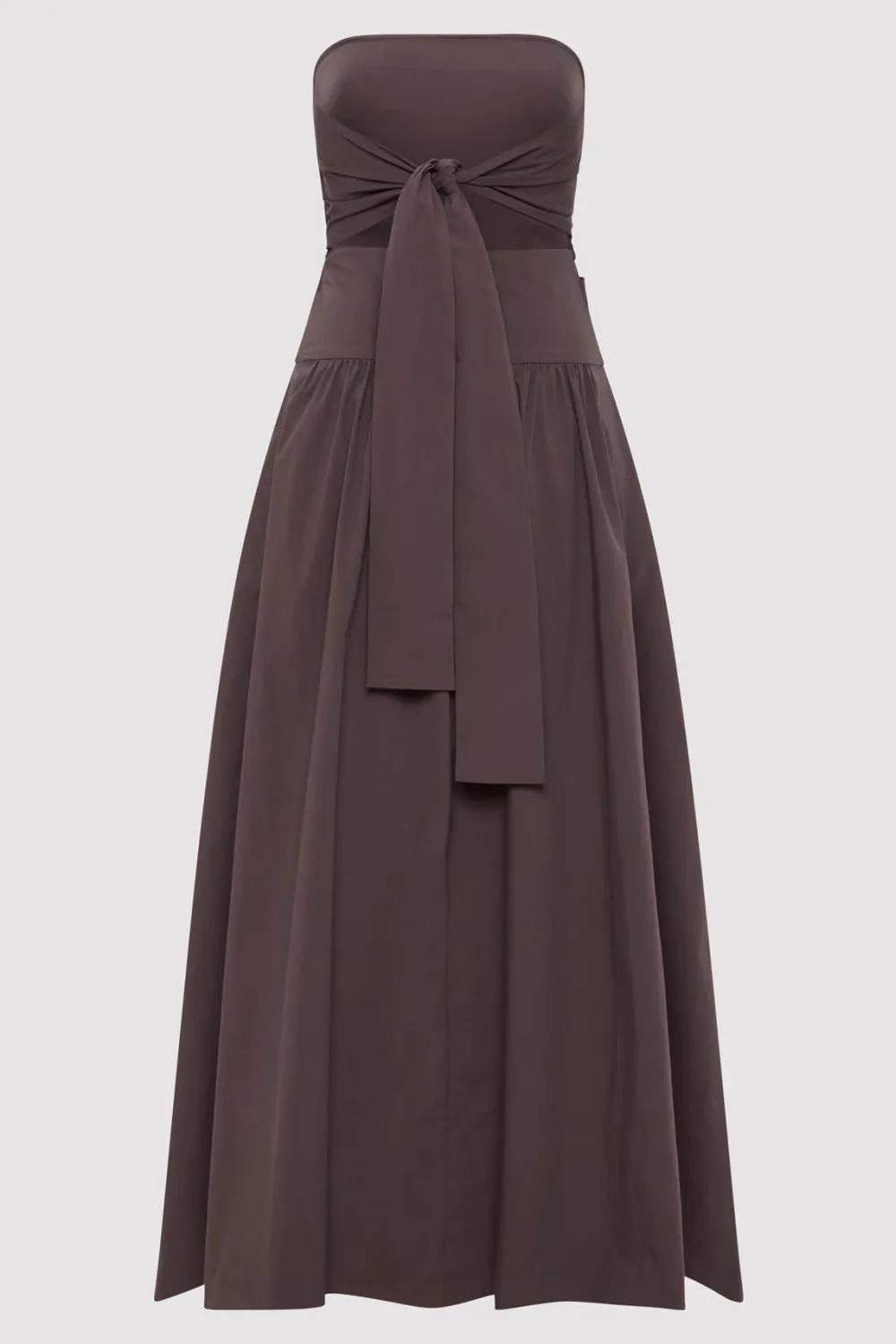 Gathered Strapless Tie Back Dress -|St. Agni Cheap