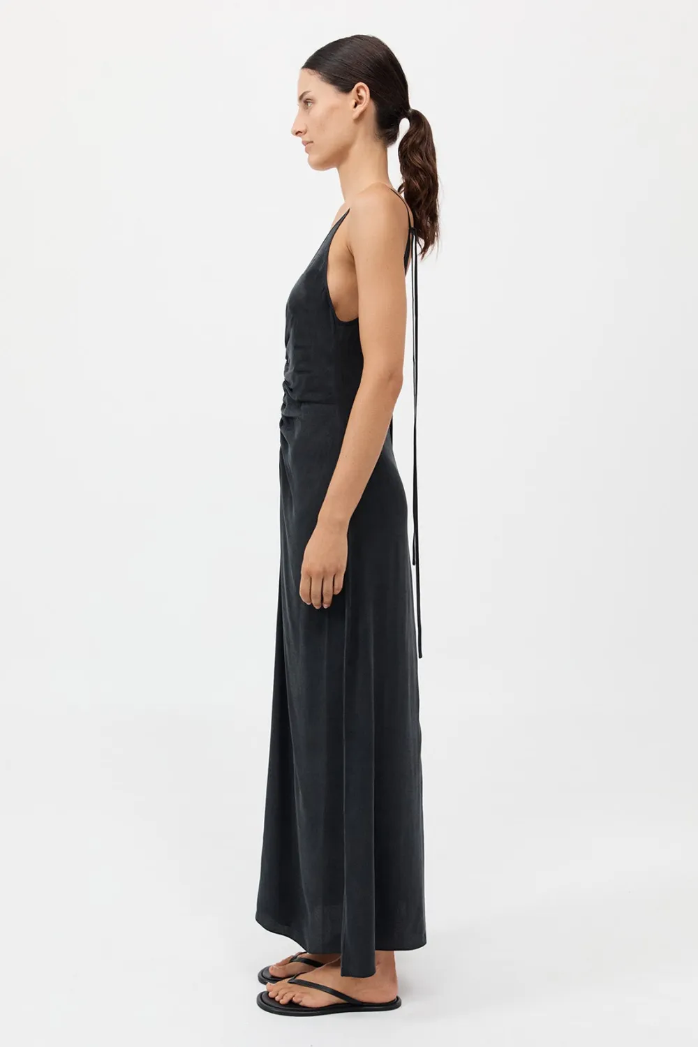 Gathered Tie Dress -|St. Agni Shop