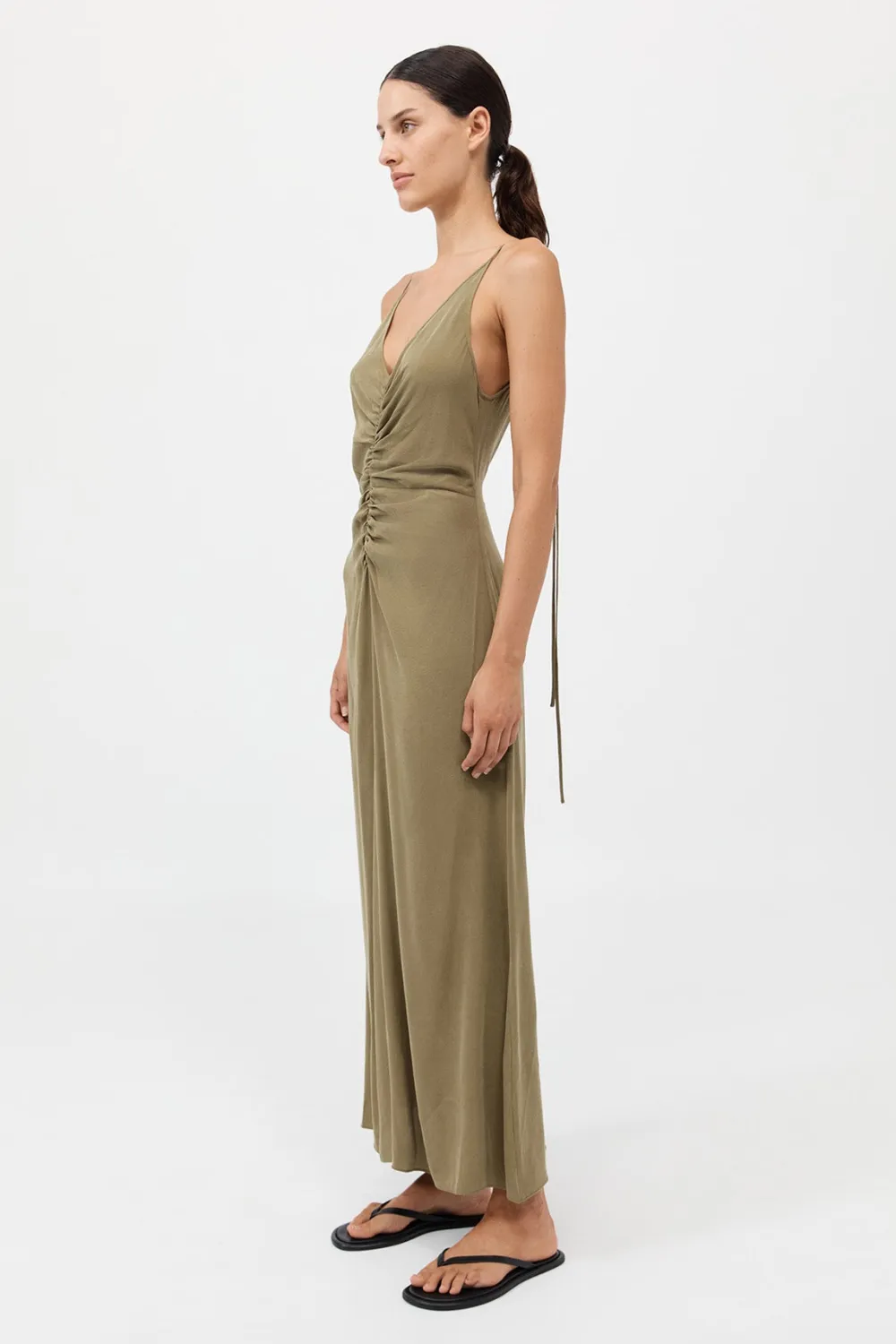 Gathered Tie Dress -|St. Agni Store