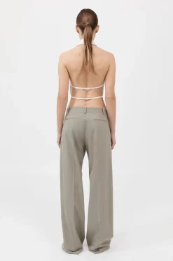 Halter Shirt - White|St. Agni Discount